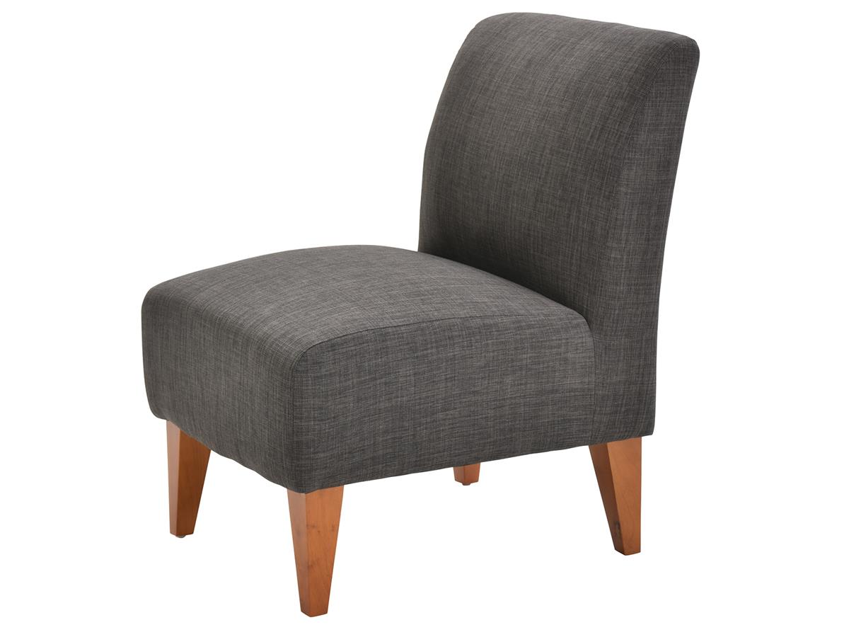 Scarlett Slipper Chair, Dark Gray